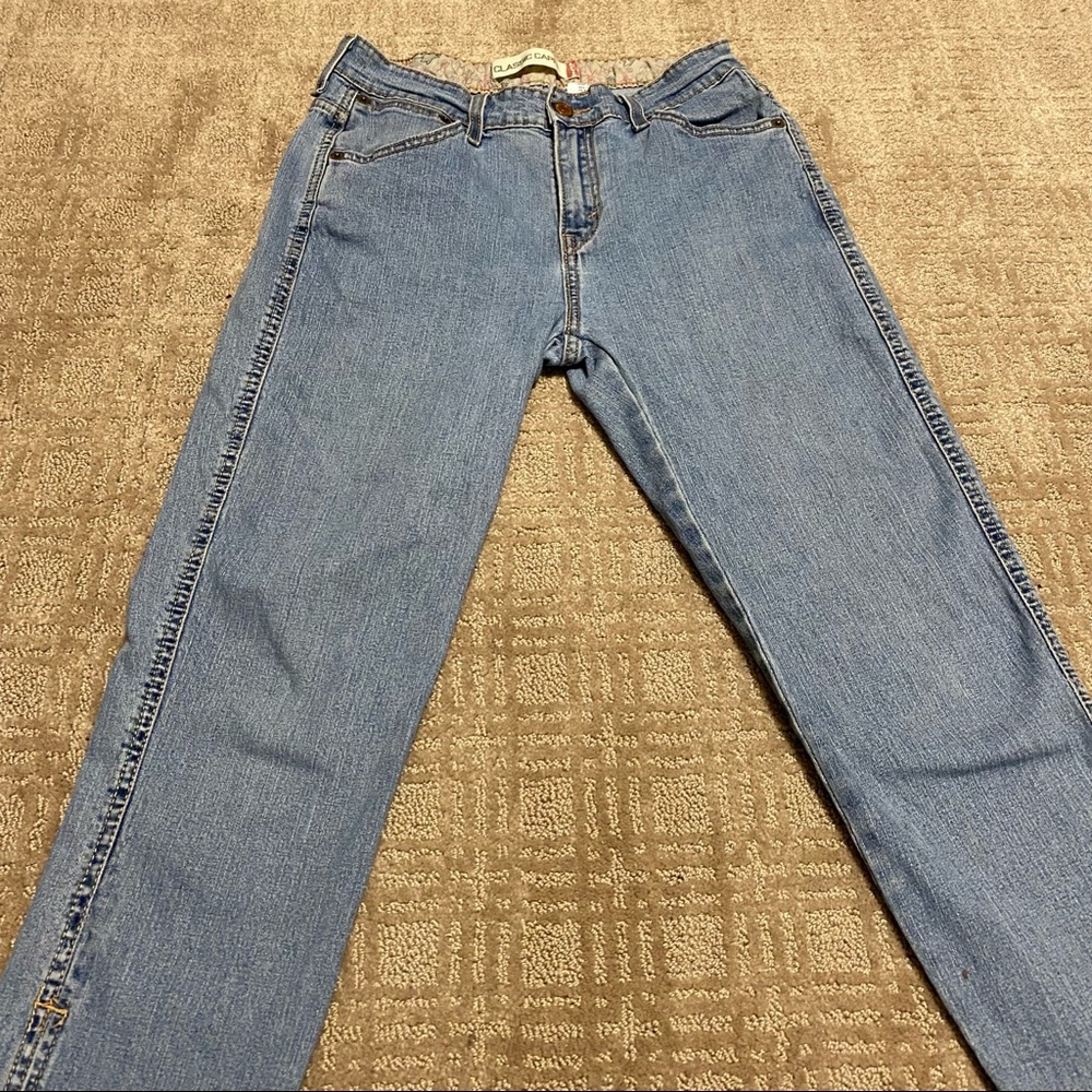Vintage Levi's Cropped Capri Jeans With Side Slits 27-28 (Size 10)